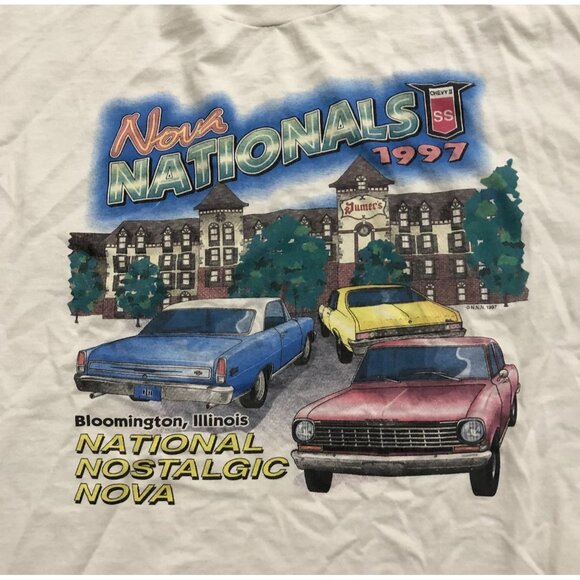 Vtg 1997 Nova Nationals Chevy SS National Nostalgic Tee T shirt Mens 2XL - Picture 2 of 6